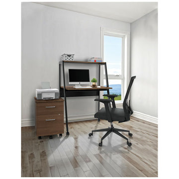 Linea Italia® Kompass Flexible Home-office Desk, 33" X 23.4" X 48", Mocha freeshipping - TVN Wholesale